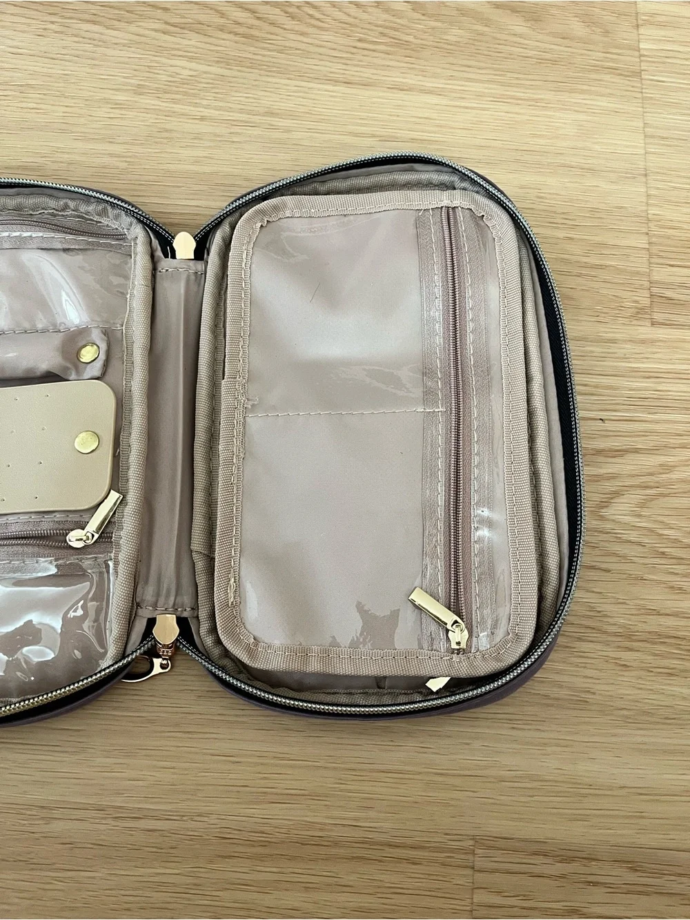 Lavendar Quilted Travel Jewelry Organizer